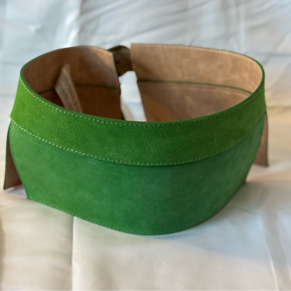 Green suede belt - Picture 2 of 6